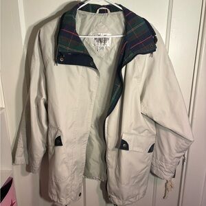 Mulberry Street Windbreaker with Plaid Lining